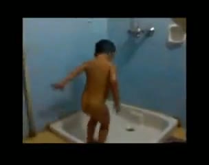 A Naked Kid Dancing On Pyaar Ki Pungi Song