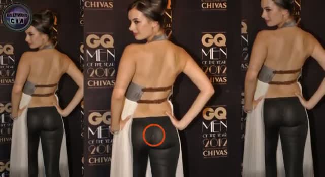 Evelyn Sharma's OOPS moment at GQ Awards 2012