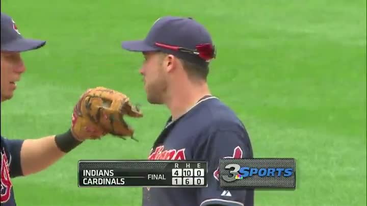 Cleveland Indians Pitcher Projectile Vomits