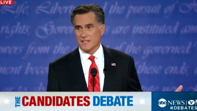 Presidential Debate 2012: Mitt Romney Says President Obama Has 'Crushed' the Middle Class