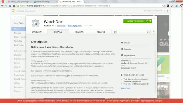 How to Get Alerts When Your Google Docs Are Being Edited using WatchDoc