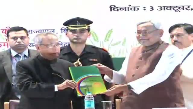 Pranab Mukherjee launches Bihar agriculture roadmap