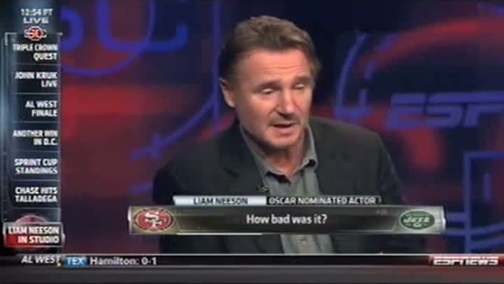 Liam Neeson Knows Nothing About NFL