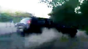 SUV Crashes Into Tree After Failed Overtaking
