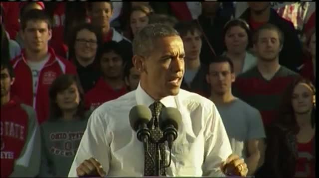 Obama Urges College Students in Ohio to Vote