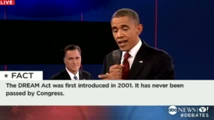 Second Presidential Debate 2012: Romney: Military Service Qualifies for Citizenship