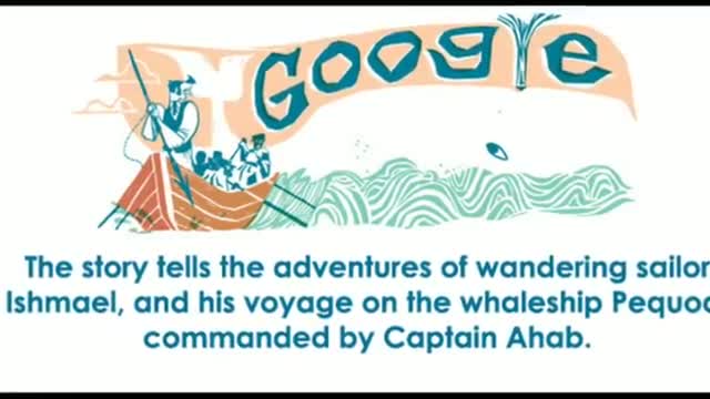 Google marks 161st anniversary of Herman Melville Moby-Dick