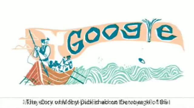 Google Doodle per Herman Melville e l'anniversario di Moby Dick