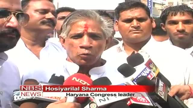 Cong protest against Chautala's statement on Rahul