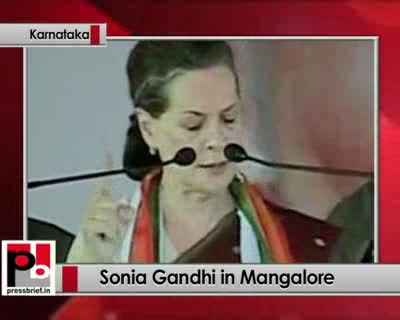 Sonia Gandhi: BJP and its allies are destroying the social fabric in Karnataka