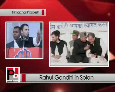 Rahul Gandhi addresses Congress rally in Solan (HP), slams BJP