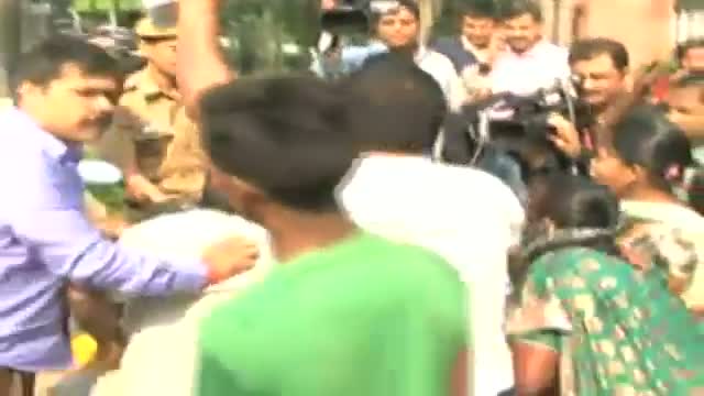 Disabled people protest outside PM's house against Khurshid