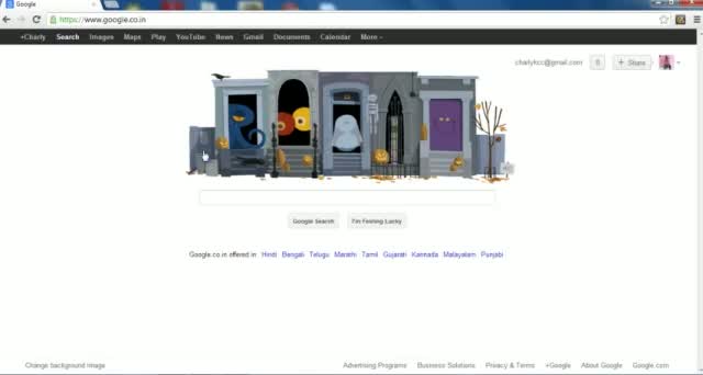 Happy Halloween! Google Doodle 2012