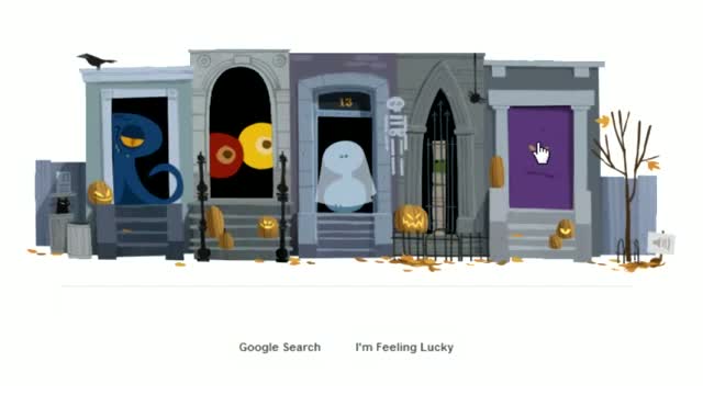 Happy Halloween! Google spooks with an interactive doodle