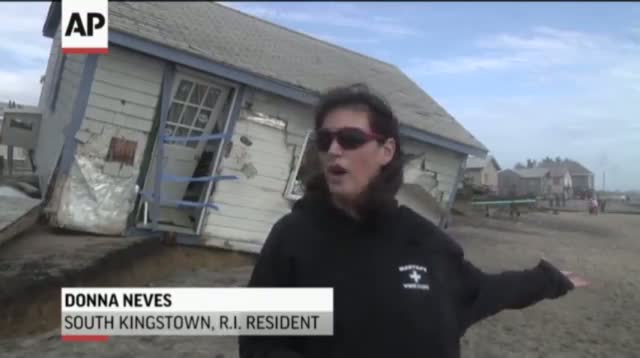 Raw - Homes 'Washed Out to Sea' in Rhode Island