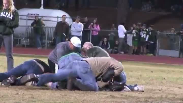 Guy On Drugs Interrupts Football Game