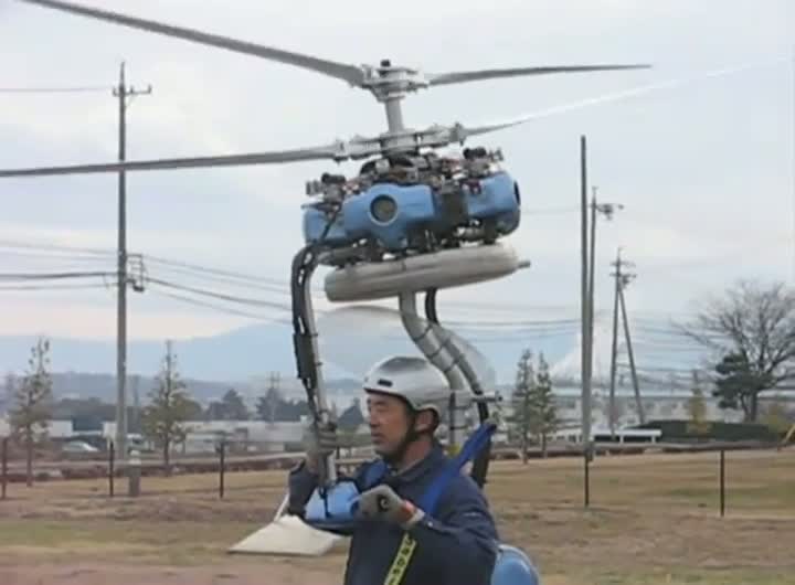 Worlds Smallest One-Man Helicopter