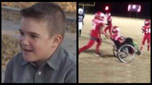 Boy In Wheelchair Scores Touchdown