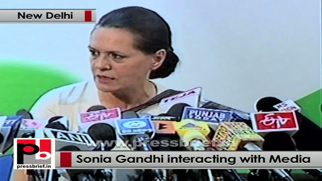 Sonia Gandhi: Congress is ready to work with all like-minded parties 