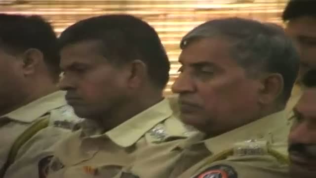 Cop blunder Policemen caught sleeping in press meet