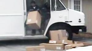 Fedex Guy Tosses Boxes Off Truck