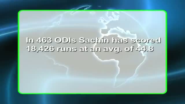 Sachin completes 34,000 runs in International Cricket