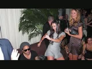 Party girl: Demi Moore's wild night out