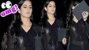 UNCENSORED: Katrina Kaif shows her GLITZY BRA in black top