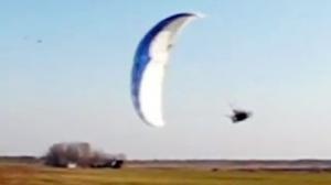 Paraglider Landing Surpise
