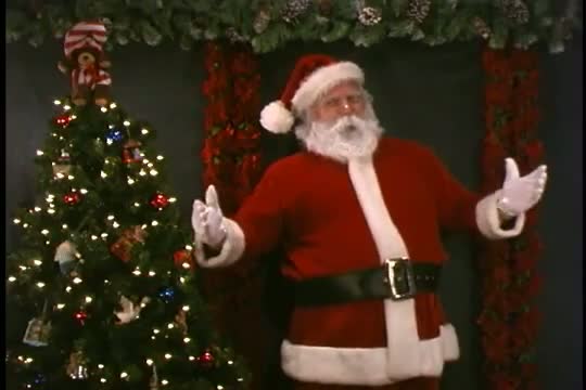 Santa Clause Singing Jingle Bells, His Favorite Christmas Song