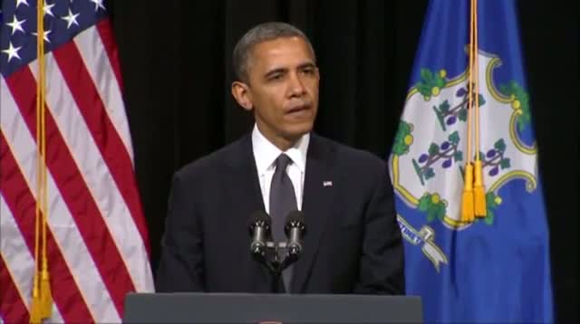 Obama Reads Childrens' Names in Newtown