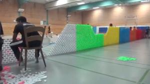 The Worlds Longest Wall Of Falling Dominos