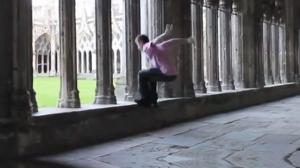 Historical Monument Backflip Ends In Faceplant
