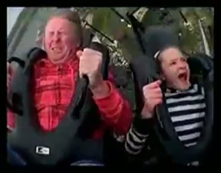 Dad Vomits On Rollercoaster!
