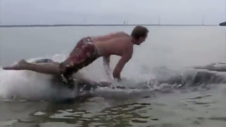 Teen Attempts To Ride A Manatee