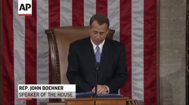 Raw - House Re-Elects Boehner Speaker