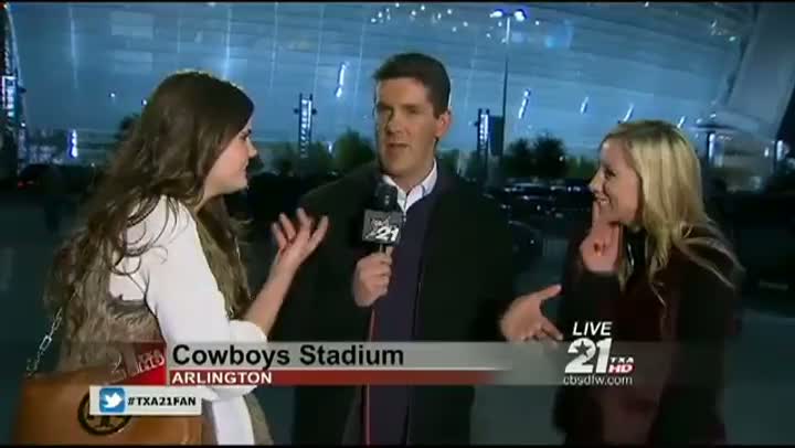 Drunken Female Texas A&M Fans Interrupt Live Broadcast