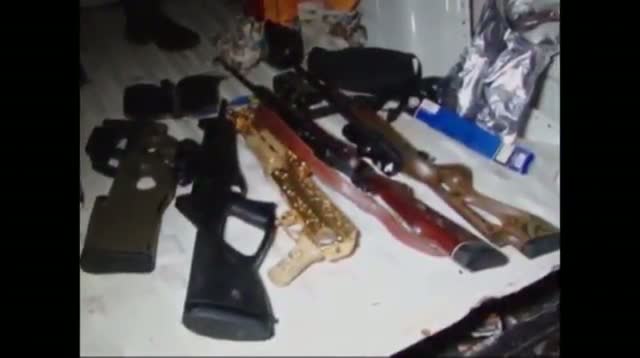 Raw - Police in Honduras Find Gold-plated AK-47