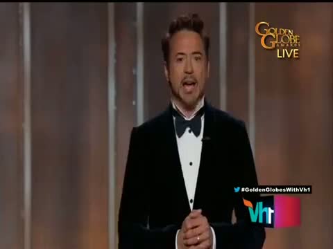 Robert Downey Jr Speech at Golden Globes 2013