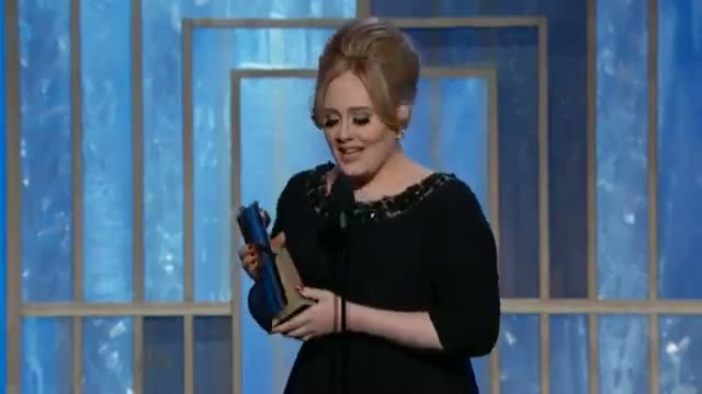 Adele Golden Globes acceptance speech: Skyfall wins best original song