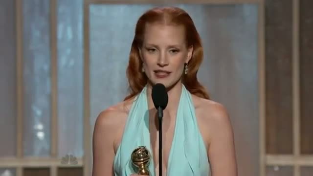 Golden Globes: Jessica Chastain Best Actress acceptance speech for Zero Dark Thirty