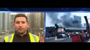 London Helicopter Crash Caught on Camera Burning Wreck on Streets 16 January 2013