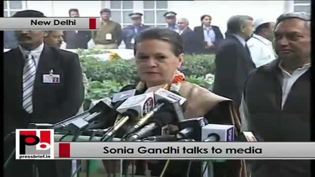 Sonia Gandhi at Congress foundation day