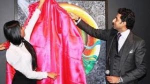 Abhishek Inaugurates Radhika Goenka's Art Exhibition