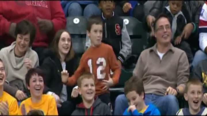 Dancing Kid at Pacers-Rockets Game