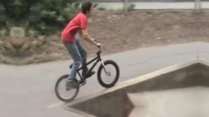 BMX Rider Faceplants In To Concrete Wall