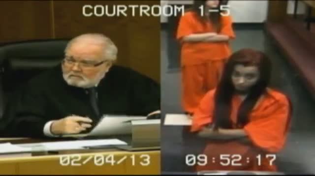 Woman Curses at Judge, Flips Bird