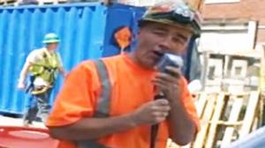 Gary Russo, NYC Construction Worker, Sings Sinatra