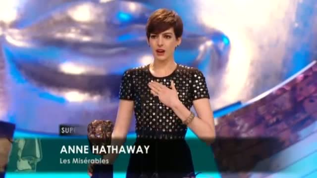 BAFTAs 2013: Anne Hathaway wins Best Supporting Actress at the BAFTA Awards 2013