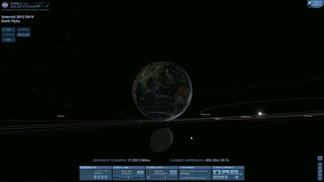 Asteroid 2012 DA14 - NASA Eyes on the Solar System